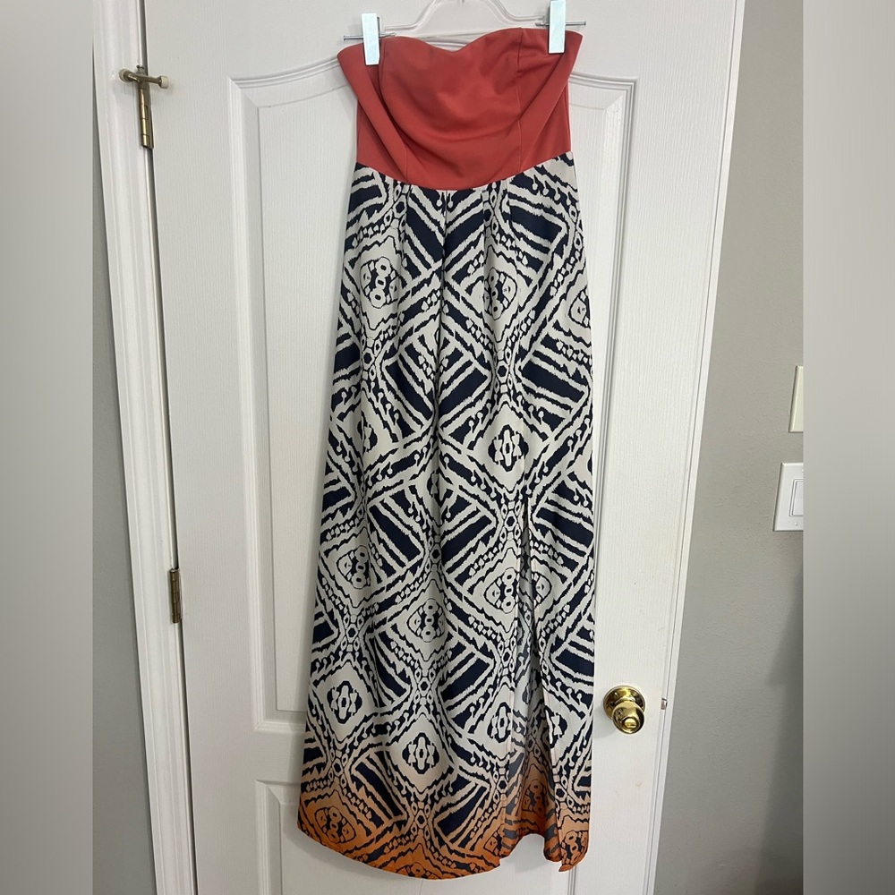 Strapless maxi dress